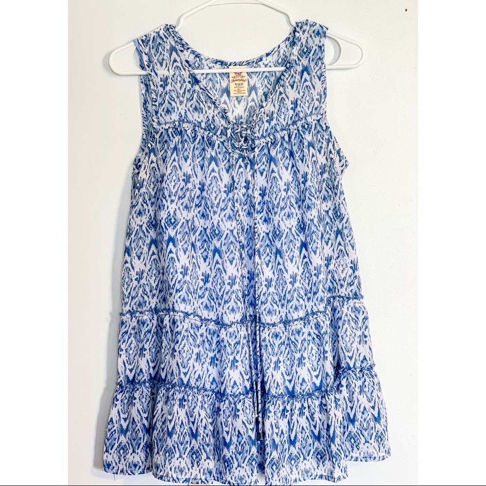 Blue Flowy Top